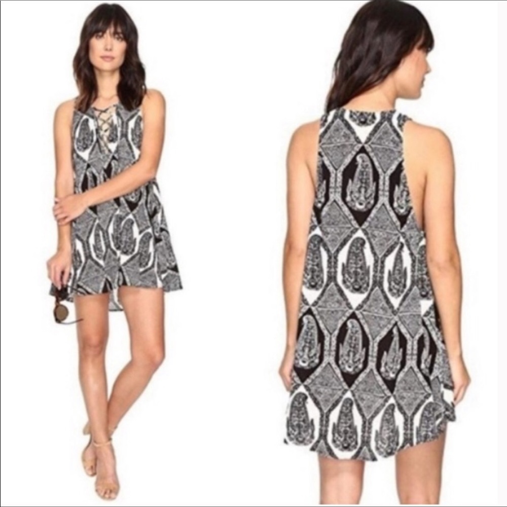 Show Me Your MuMu Rancho Mirage Lace Up Dress